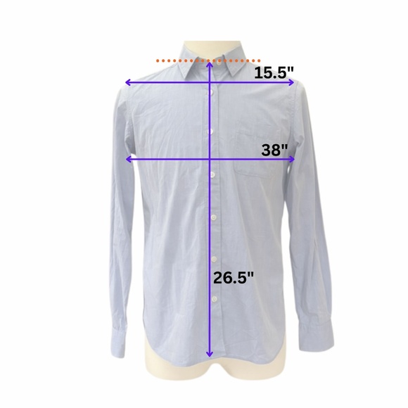 MUJI | Women’s Cotton Shirt – Light Blue – Size M - Picture 13 of 13